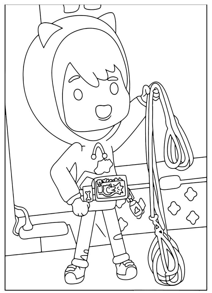 소년 토카 보카 coloring page