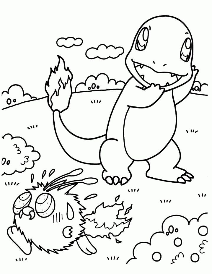 샤르맨더 이미지 coloring page