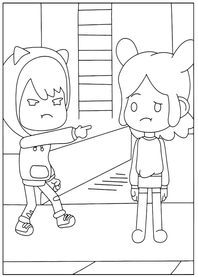 토카 보카 이미지 coloring page