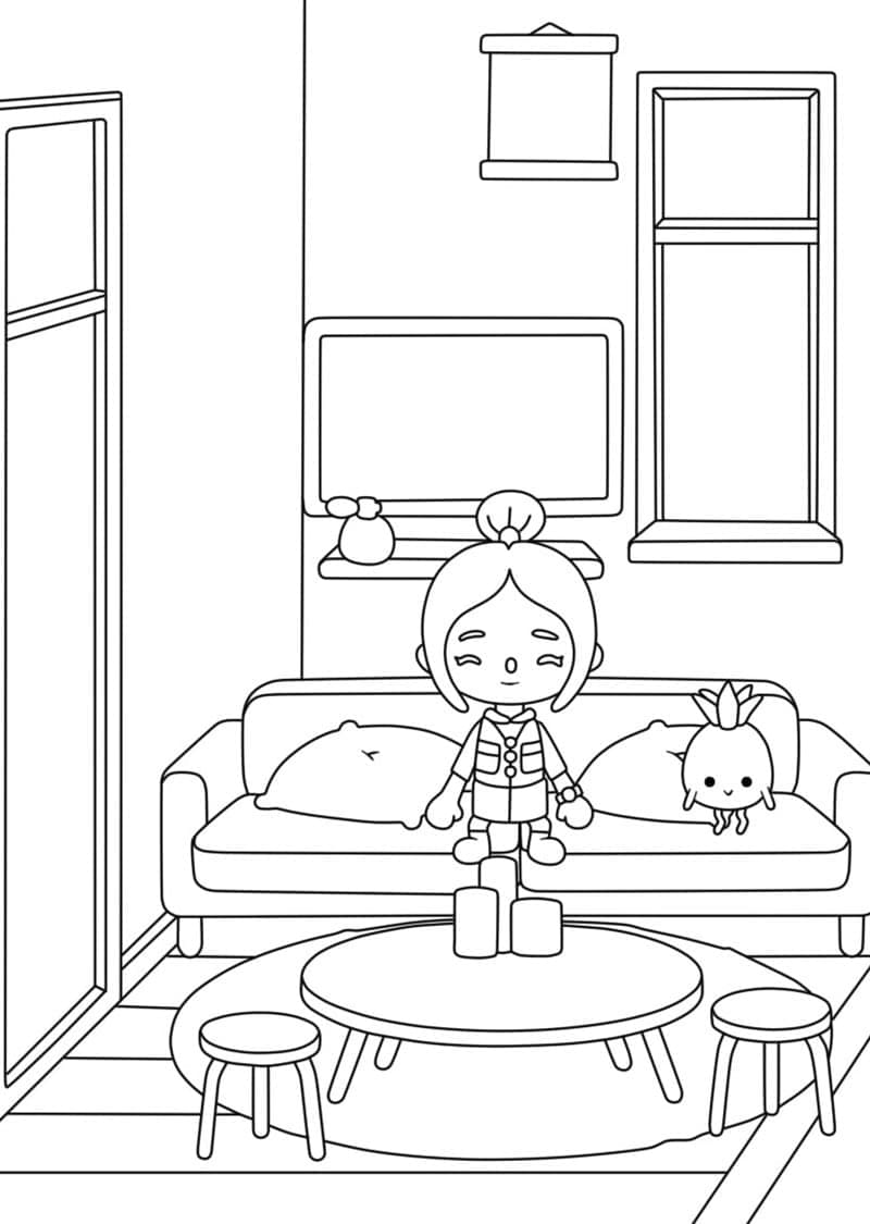 토카 보카 라이프 무료 인쇄 그리기 coloring page