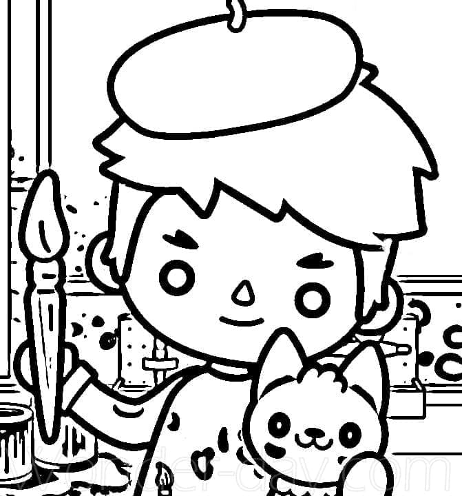 토카 보카 라이프 coloring page