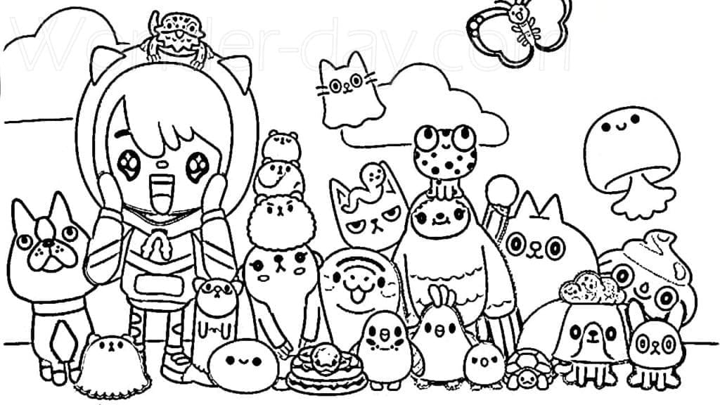 토카 보카 라이프 월드 coloring page