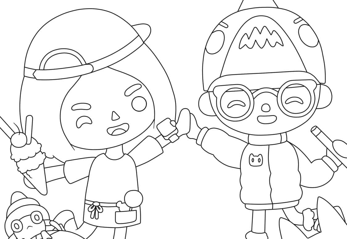 토카 라이프 월드 coloring page