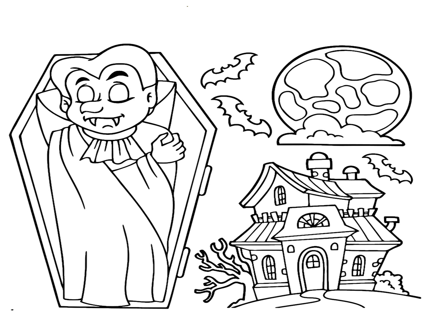 뱀파이어가 잔다 coloring page