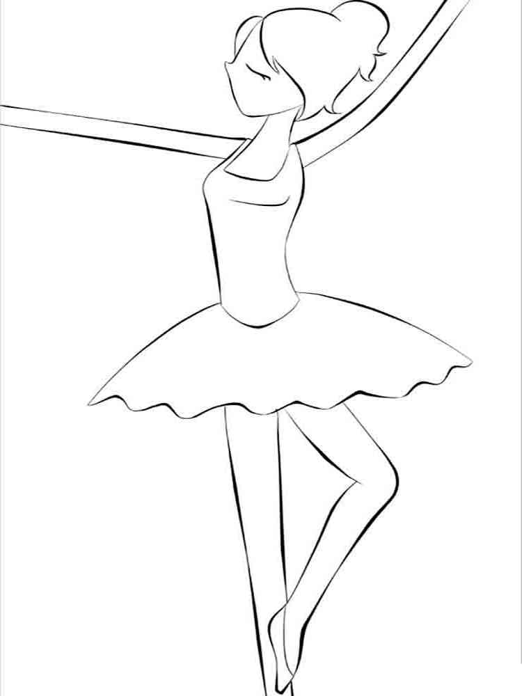 발레리나 무료 그림 coloring page