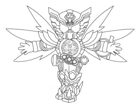 가면라이더 쉽게 그리기 coloring page