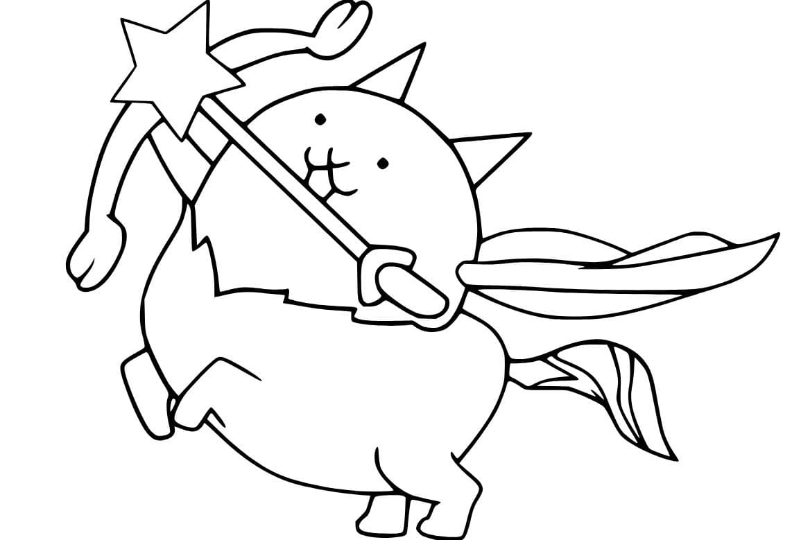 고양이 화살 쏘기 coloring page