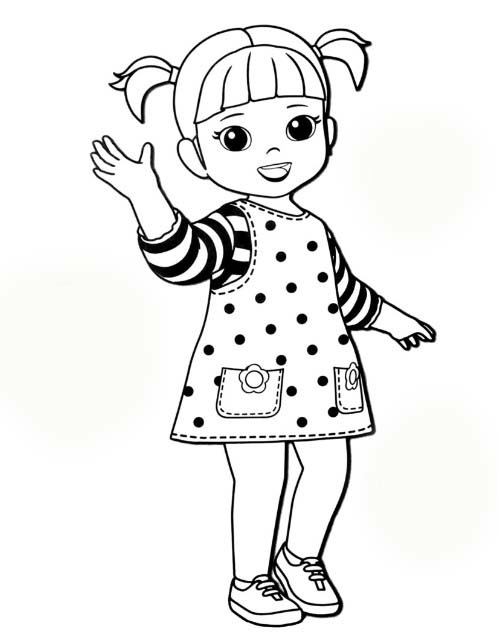 콩순이 행복하다 coloring page