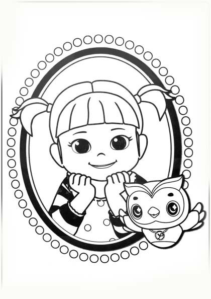 콩순이 웃다 coloring page