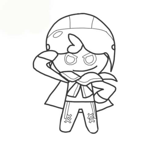 쿠키런 멋지다 coloring page