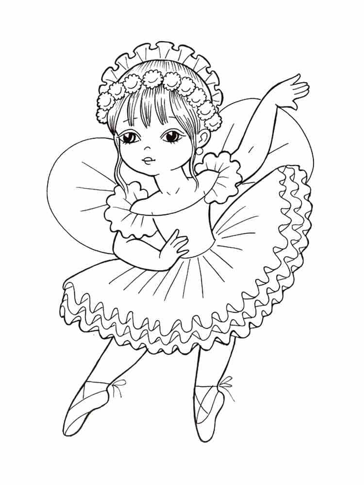 리틀 발레 댄서 coloring page