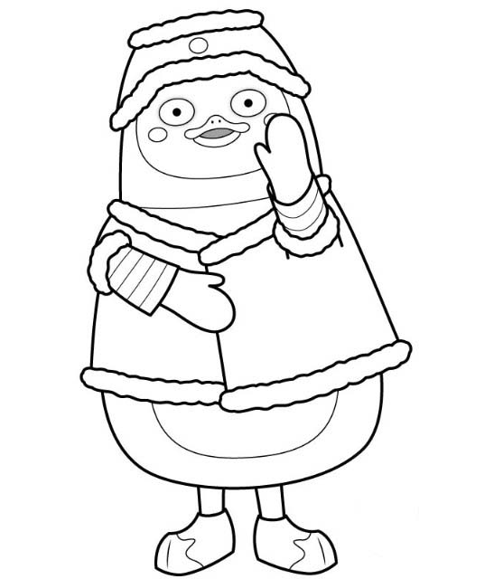 펭수 무료 coloring page