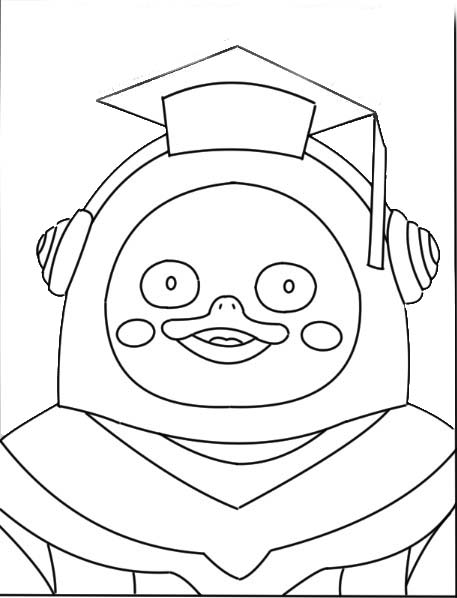 펭수는 간단해요 coloring page