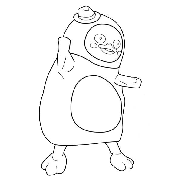 펭수는 그냥 무료다 coloring page