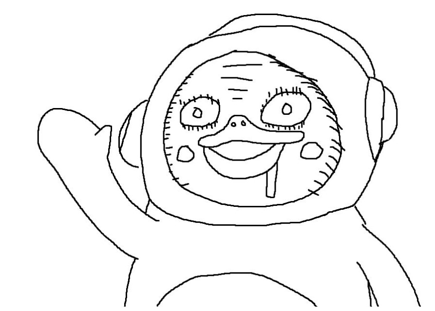 펭수는 무서웠어 coloring page