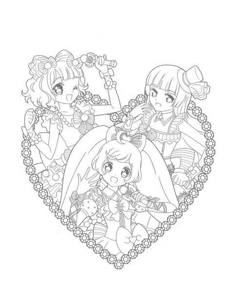 프리파라 행복하다 coloring page