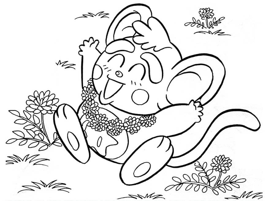 그리다 기초적인 요술공주 밍키 coloring page