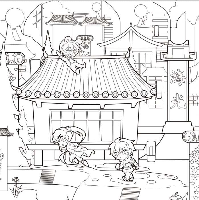 그리다 잠뜰 단순한 coloring page