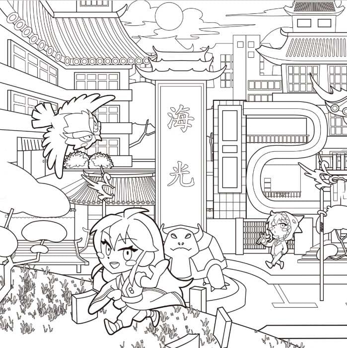 그리다 잠뜰 무료 coloring page