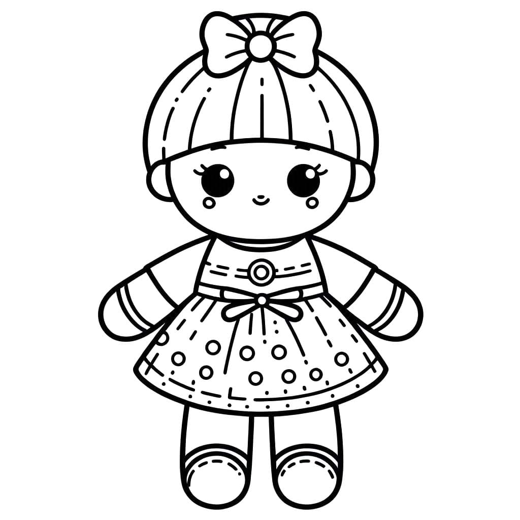 인형 1 coloring page