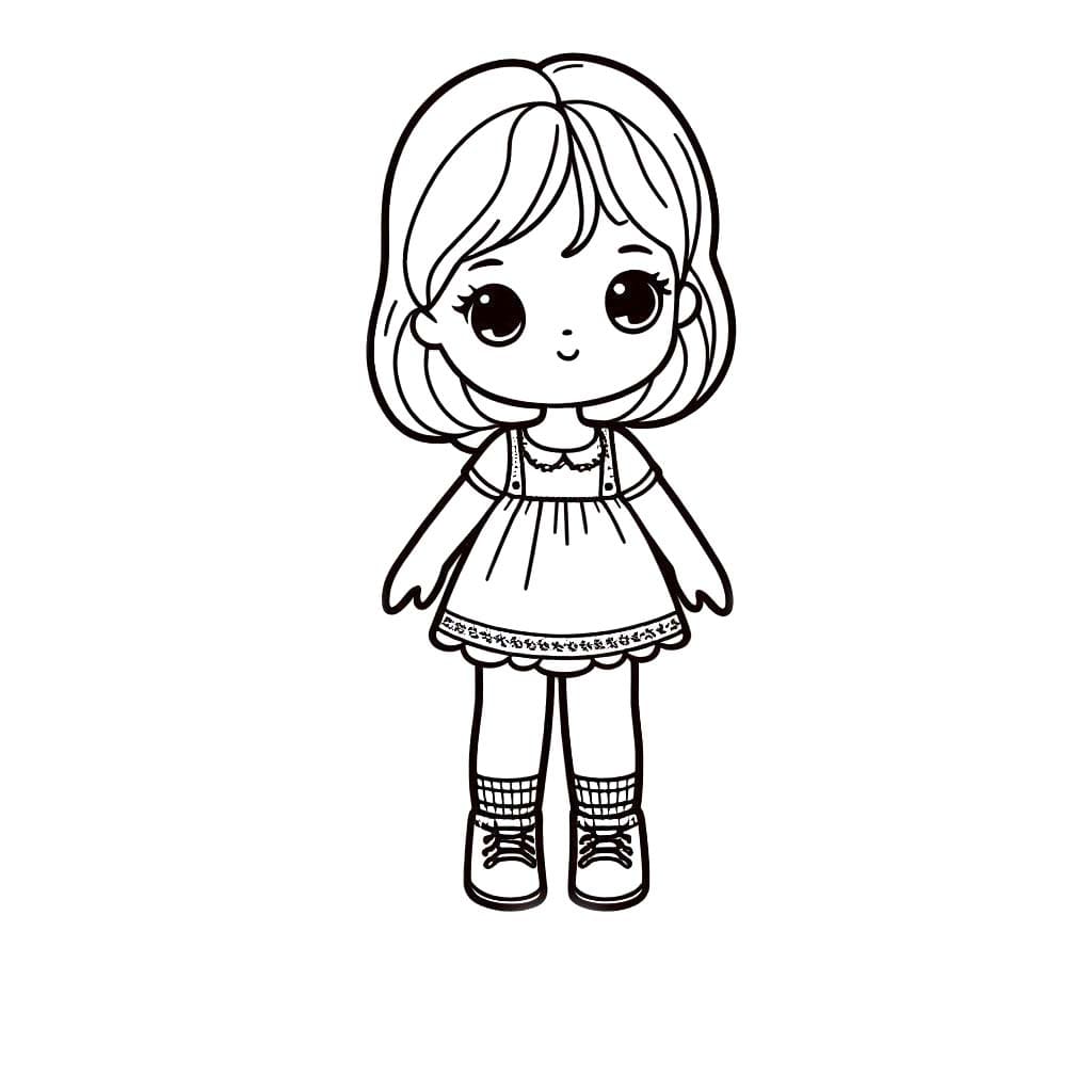 인형 2 coloring page