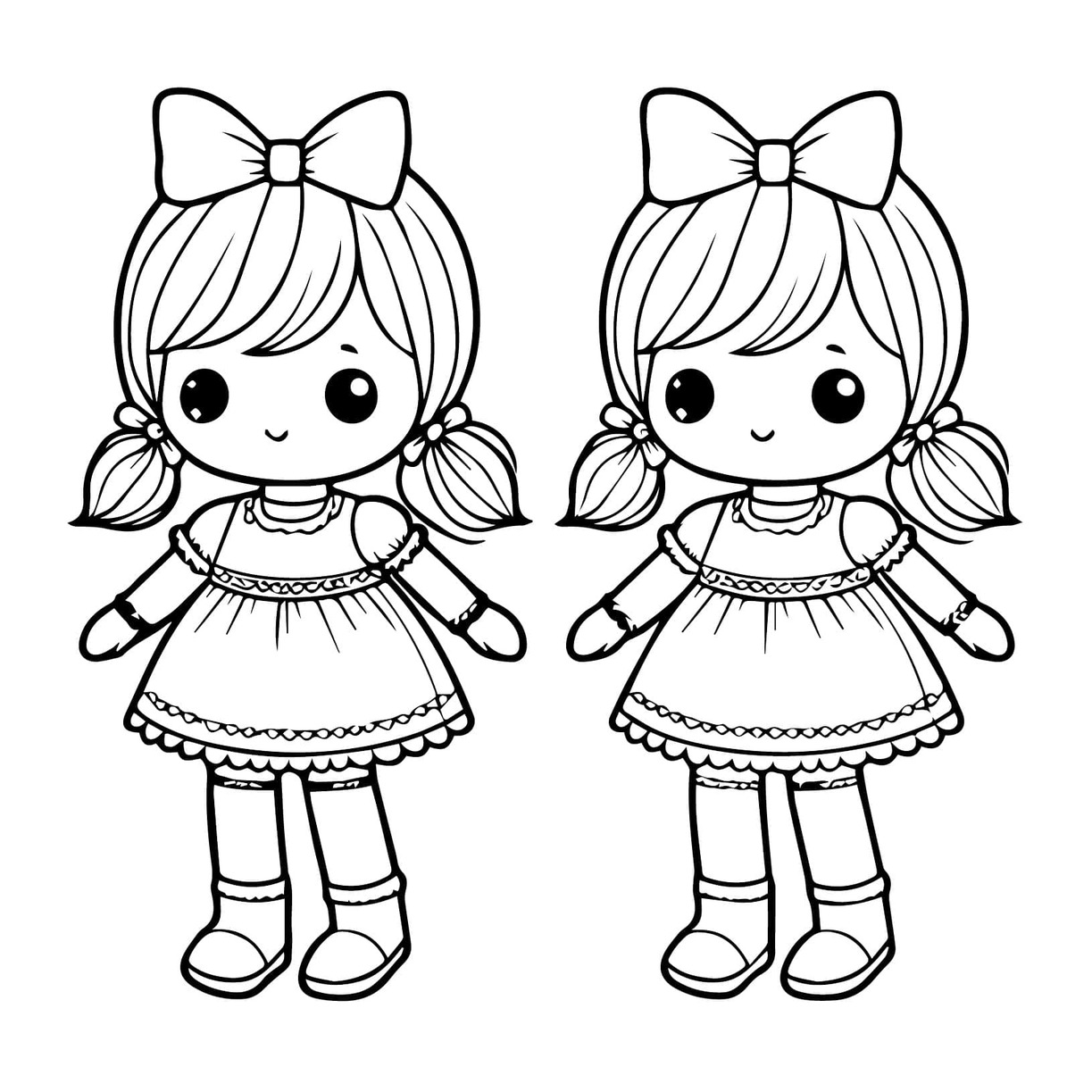 인형 그리기 쉬움 coloring page