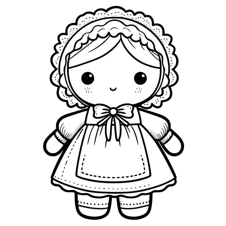 인형이 행복해요 coloring page