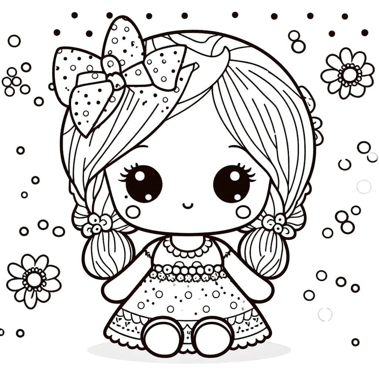 인형놀이 coloring page