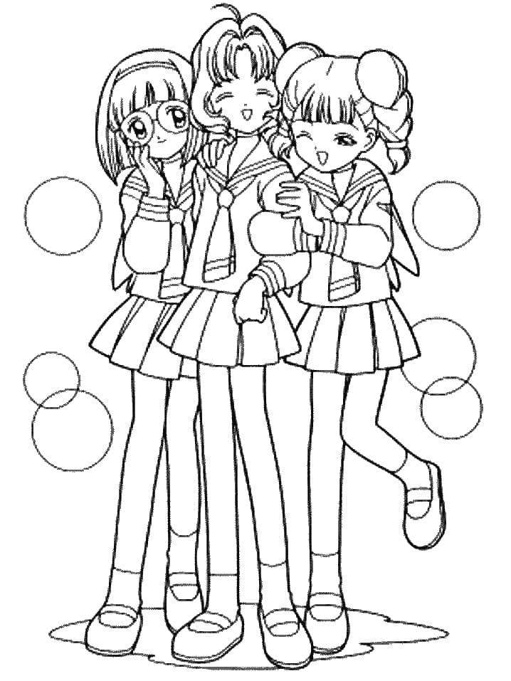 카드캡터 사쿠라 1 coloring page