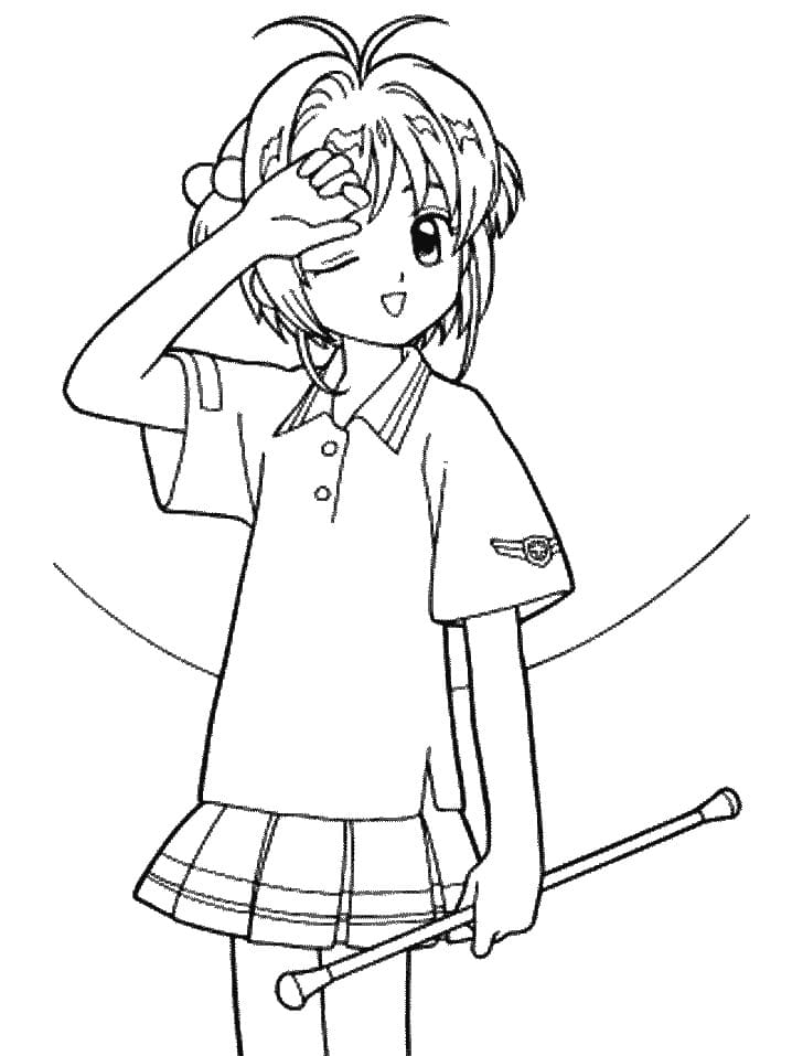 카드캡터 사쿠라 3 coloring page