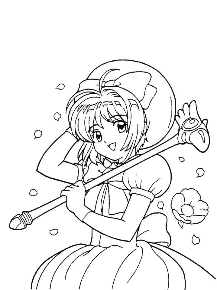 카드캡터 사쿠라 4 coloring page