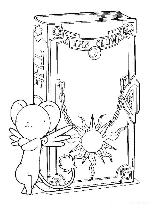 카드캡터 사쿠라 간단하게 그리기 coloring page