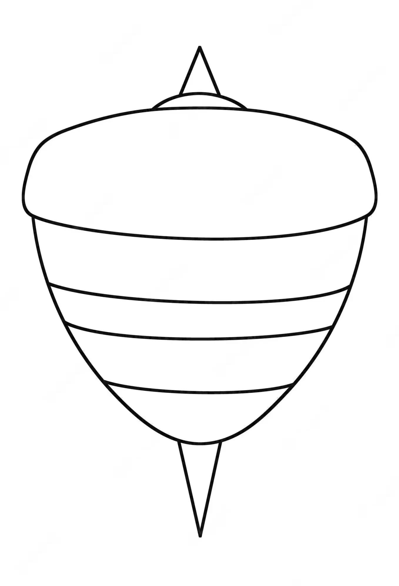 팽이 돌리기 쉬움 coloring page