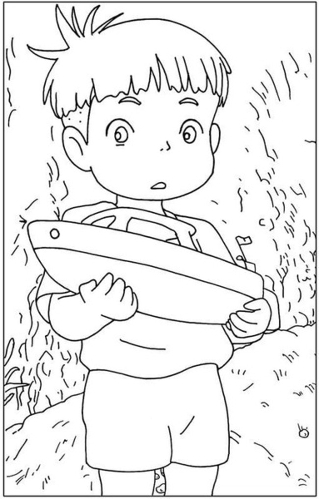 포뇨의 소스케 coloring page