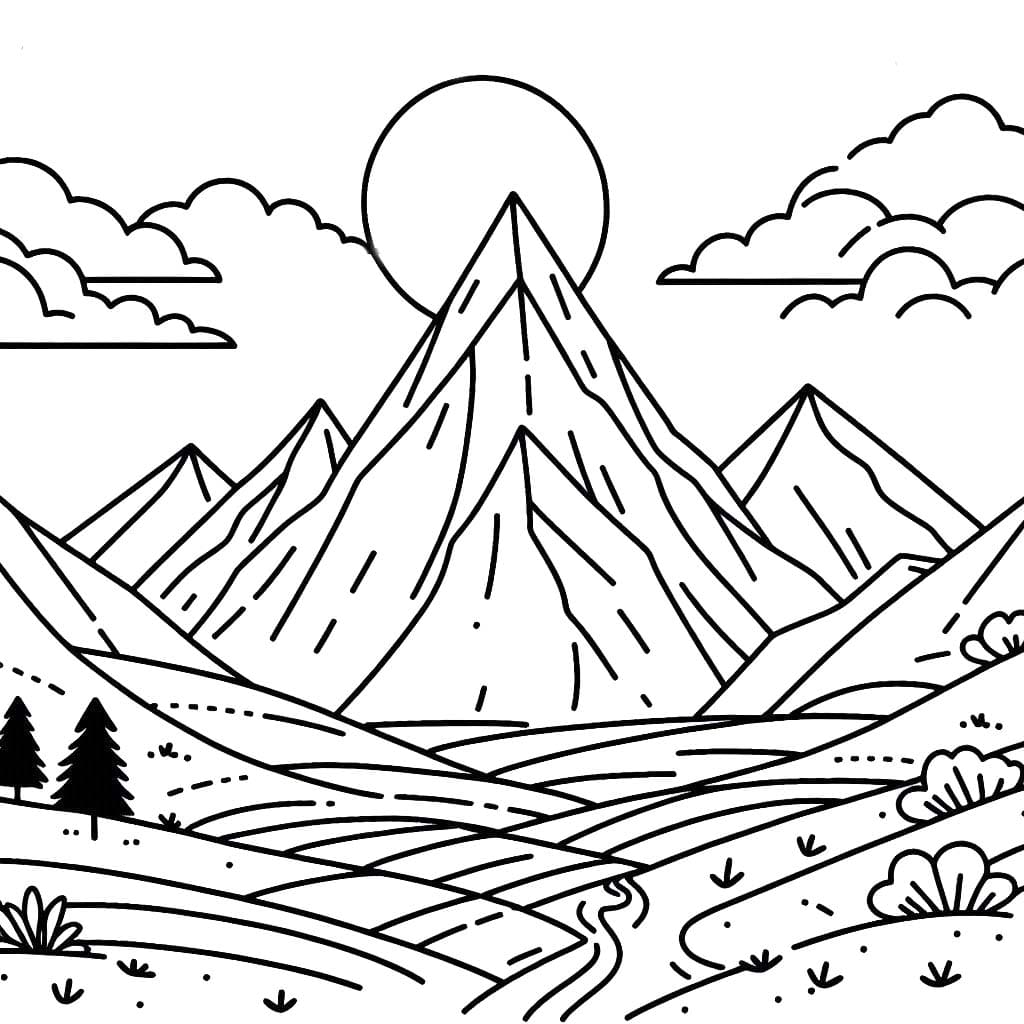 산 2 coloring page