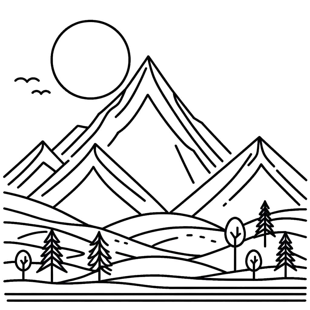 산 6 coloring page