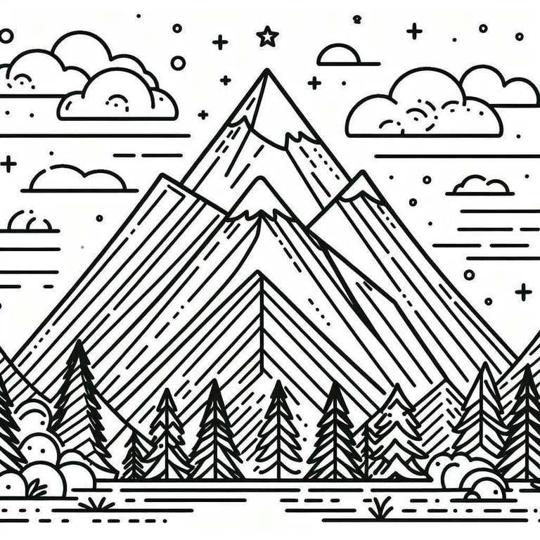 산 인쇄 가능 coloring page