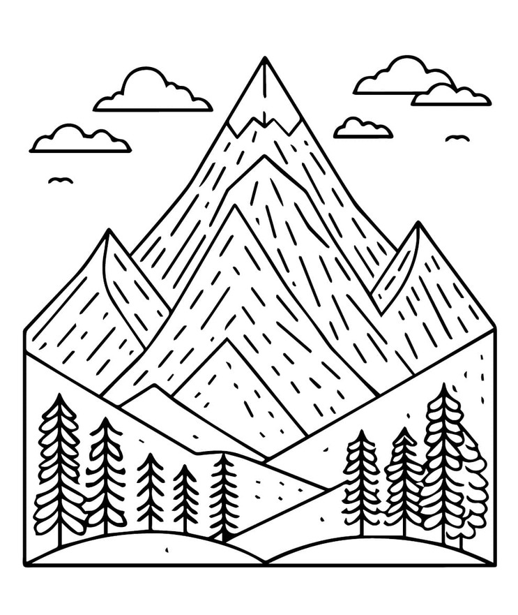 산 무료 coloring page