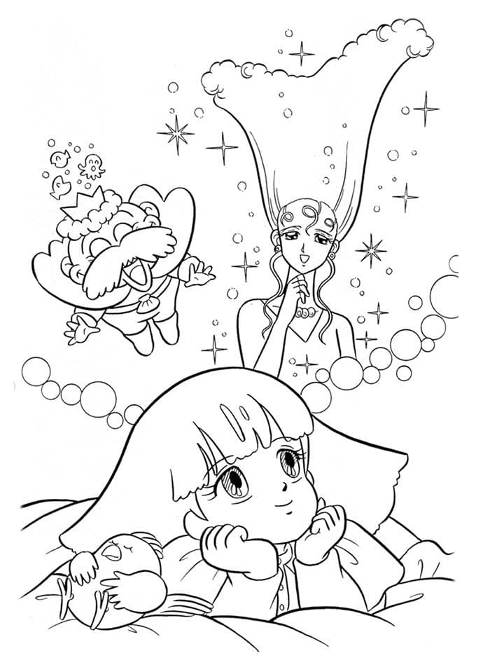 요술공주 밍키 12 coloring page