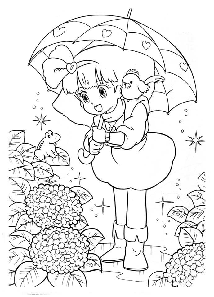 요술공주 밍키 7 coloring page