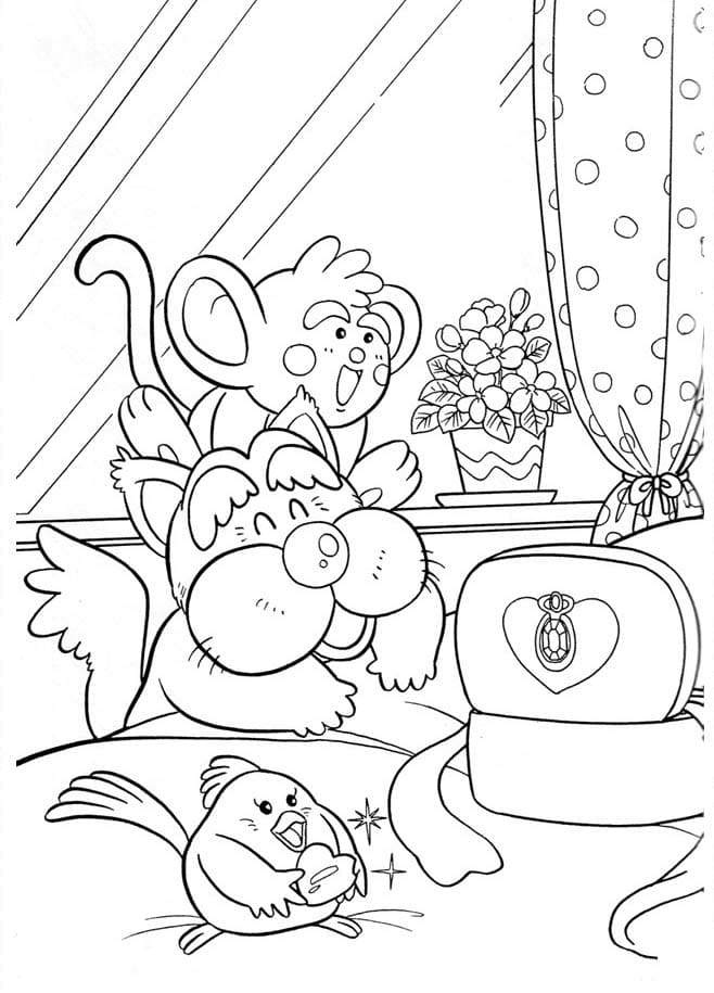 요술공주 밍키 무료로 인쇄 가능 coloring page