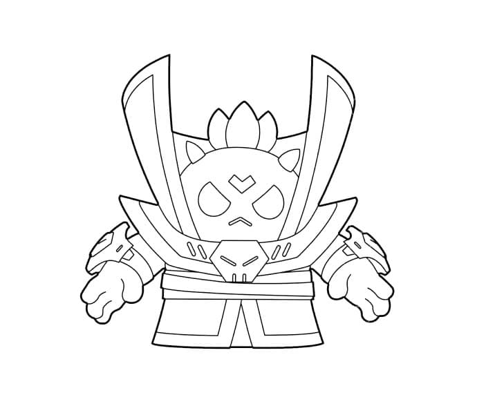 브롤 스타즈 스파이크 3 coloring page