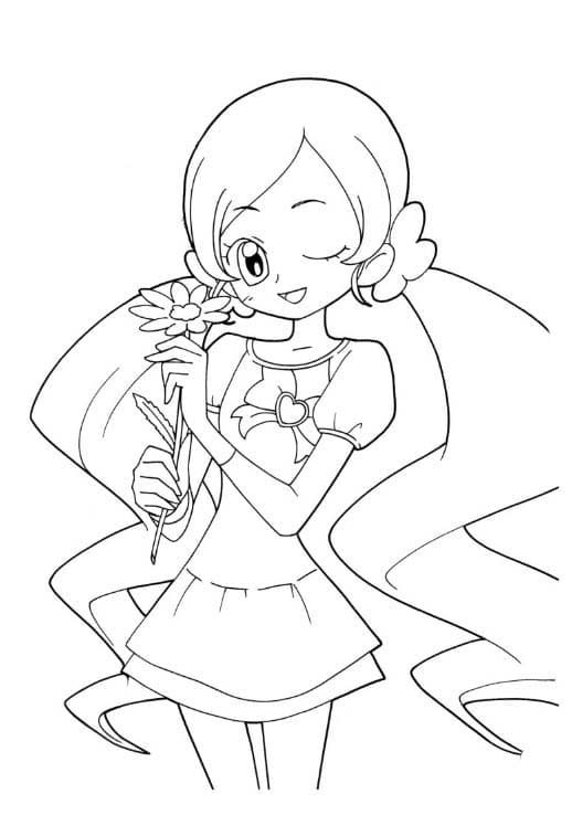 기본 하트캐치 프리큐어 coloring page