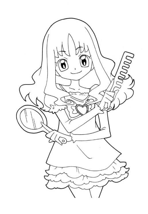 하트캐치 프리큐어 아주 기본 coloring page