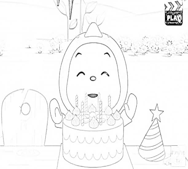 후 토스 1 coloring page