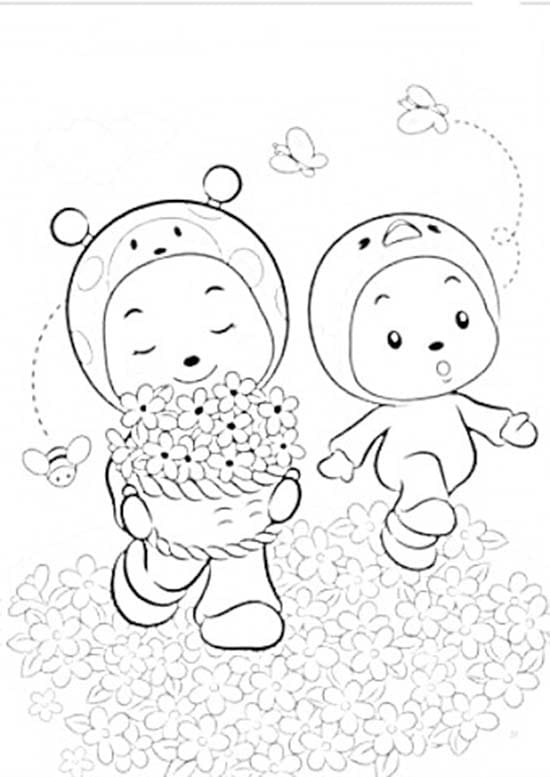 후토스 해피 coloring page