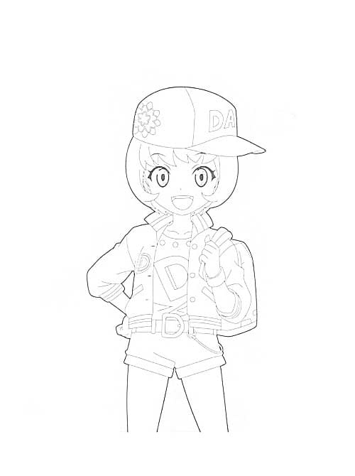 플라워링 하트 귀여운 coloring page