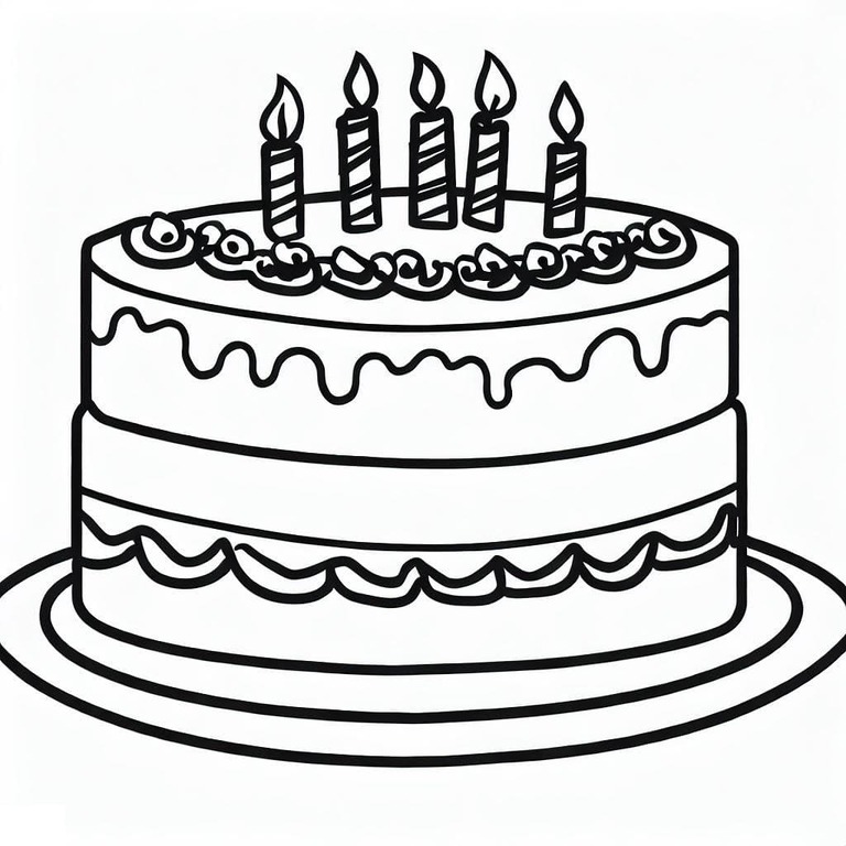 생일 케이크 무료 인쇄