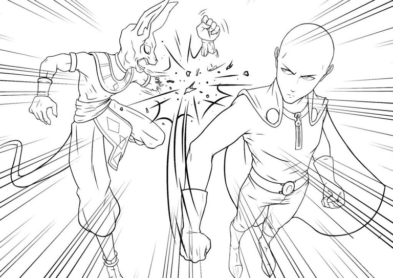 비루스 대 사이타마 coloring page