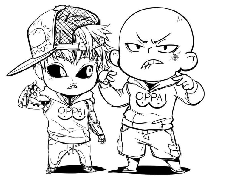 치비 제노스와 사이타마 coloring page